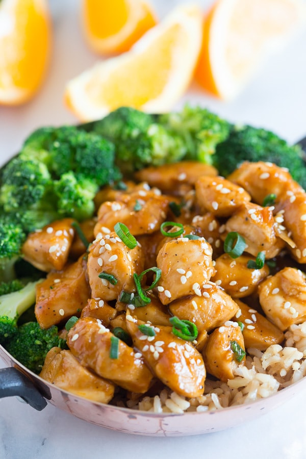 20 Minute Healthier Orange Chicken by Nutmeg Nanny