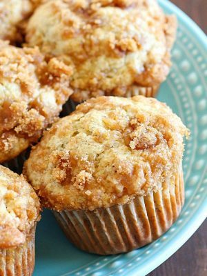 Skinny Banana Muffins with a crazy delicious crumble topping! These banana muffins are the best way to use up those brown bananas on your counter and they're healthier thanks to a few awesome ingredient swaps! AD