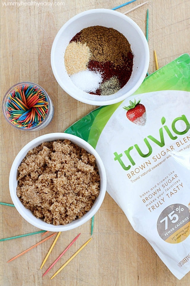 Brown Sugar Bacon Wrapped Chicken is one of my favorite dinners! Making this again tonight! You roll the chicken in spices and then wrap in bacon. Then roll in brown sugar and bake. SO easy, tender, juicy & flavorful. My family loves this chicken dinner! AD