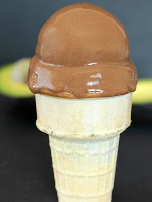 Homemade Chocolate Avocado Ice Cream that is so super easy to make, velvety and incredible! You won't even taste the avocado but will love the chocolate creaminess! AD