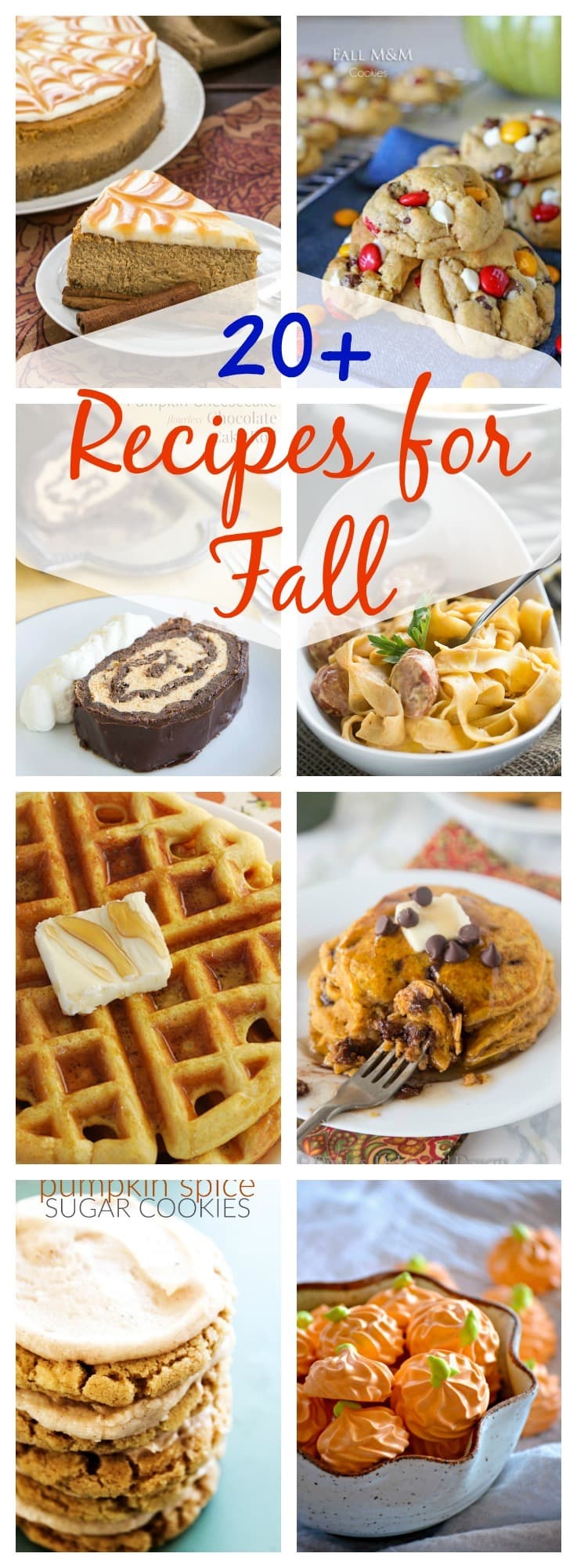 20+ Must-Make Fall Recipes! Fall is the best time to bake and these 20+ recipes are a great place to start! From pumpkin savory dishes to fall spiced breakfast recipes, I've got you covered. These are the best of the best fall recipes!