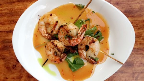Grilled Thai Shrimp from Keoki’s Paradise (The Ultimate Kauai Travel Guide - What to do in Kauai) AD