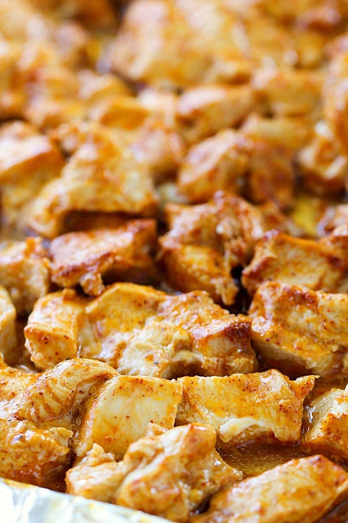 Be prepared to eat healthy for the week by making your meals in advance! These Meal Prep Baked Lime Chicken Bowls are not just healthy but also delicious! Chicken breasts are cubed and marinated in a chili-lime marinade and then baked and paired with quinoa and green beans for make-ahead healthy meals!