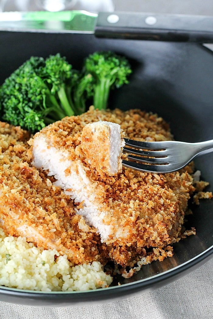 Tender, Flavorful Crispy Baked Breaded Pork Chops