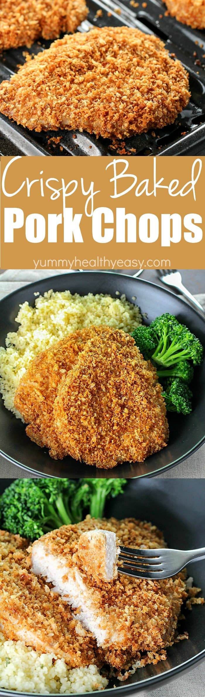 Best Ever Crispy Baked Breaded Pork Chops Recipe
