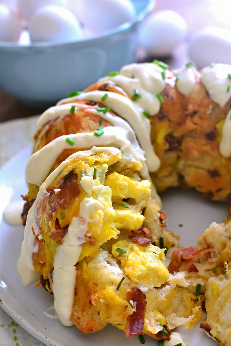 Bacon, Egg & Cheese Monkey Bread by Lemon Tree Dwelling
