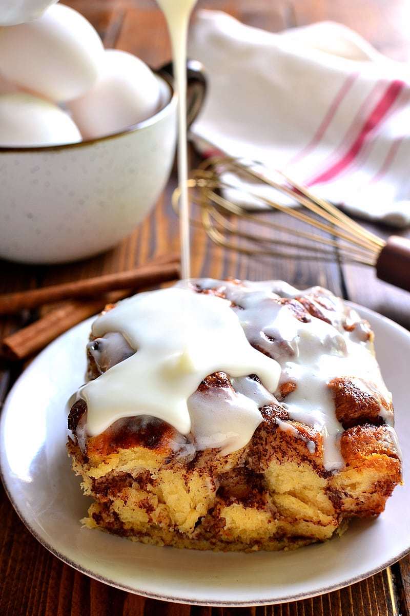 Cinnamon Roll French Toast Casserole by Lemon Tree Dwelling