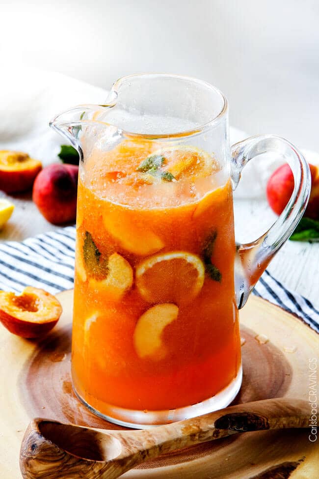Sparkling Peach Punch by Carlsbad Cravings