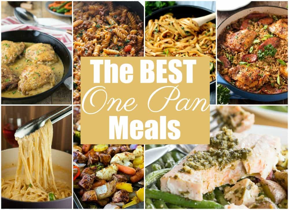 Need a quick & easy dinner idea? Check out these BEST EVER One Pan meals!