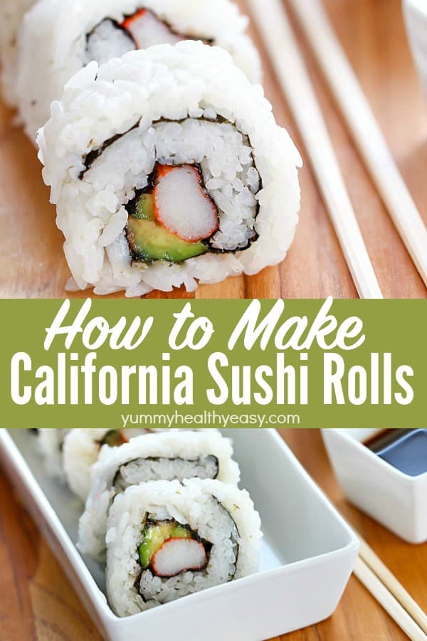 Who knew that making California Sushi Rolls at home was easy? Ditch the sushi restaurant and make your own California Rolls in the convenience of your own home!