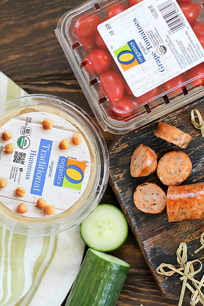 If you need a fun, easy after school snack recipe for your kids, you have to try these Sausage Cucumber Bites! #AD