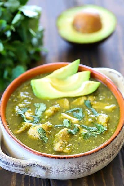 You will LOVE the flavor in this Pork Chili Verde! Pork loin is simmered until super tender and then added to a delicious homemade verde sauce - SO good! Plus a recap of my pork tour in Michigan! #AD