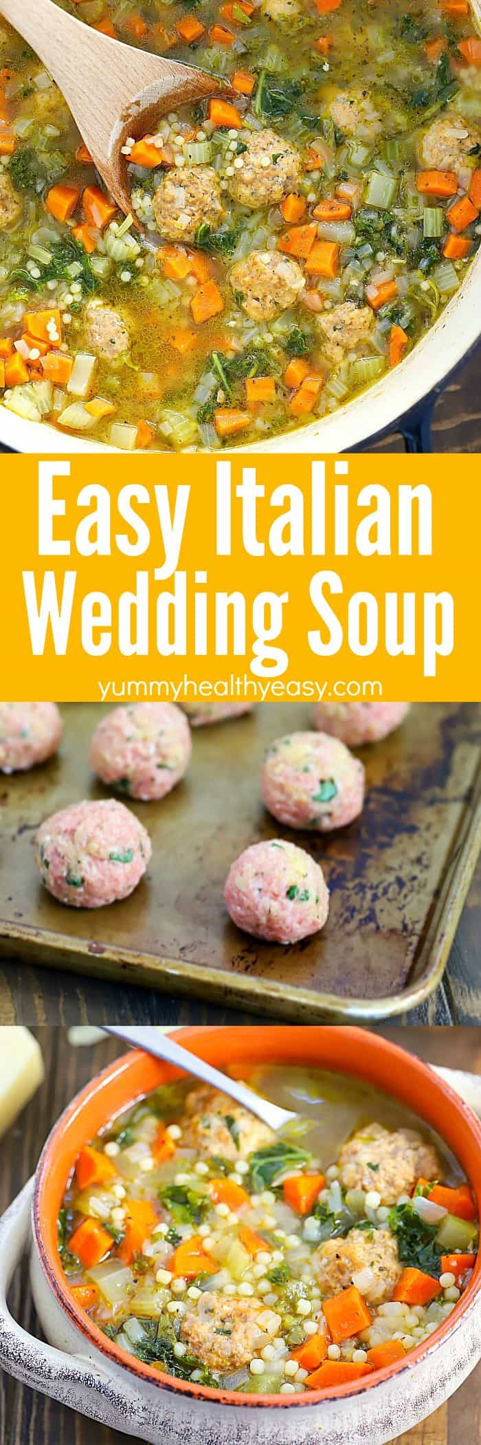 Looking for a yummy soup recipe that's easy to make? this Italian Wedding Soup Recipe is the one you need! It's a one-pot, healthy, filling, delicious soup that's so easy - anyone can make it! #soup #recipe #italian #dinner #yummy #healthy #easy #onepot #dinnerrecipe #souprecipe #easyrecipe #delicious #winnter #comfortfood